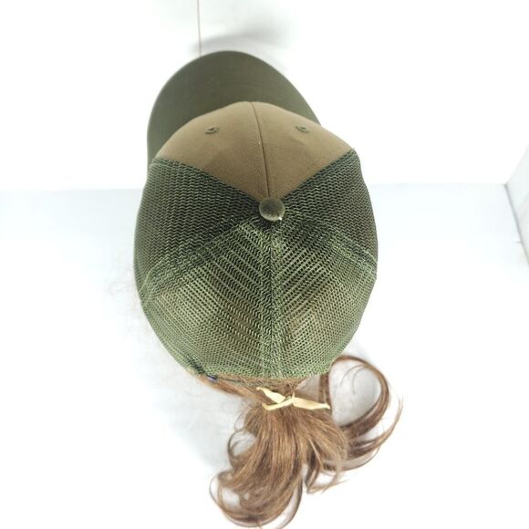 Patagonia Smallmouth Lopro Logo OS Green Adjustable Snapback Trucker Cap Hat - Picture 4 of 9